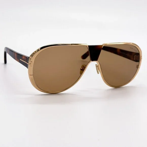 NEW TOM FORD SUNGLASSES VINCENZO TF1072 30E HAVANA UNISEX  display picture 2